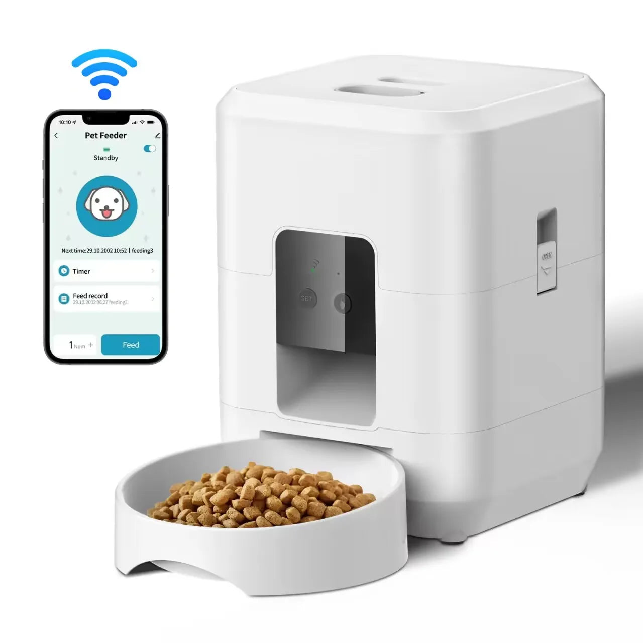 3.5L Automatic Pet Feeder WiFi APP Smart Timed Dosing Feeder