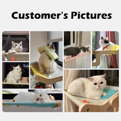 Safety Breathable Cats Bed Durable Window Balcony Hanging Cat Hammock for Pet Indoor Cat Bed