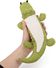 Pet Chew Toys Interactive Cartoon Animal Plush Alligator Shape Dog Sound Toy Gnawing Grinding Teeth Training Supplies