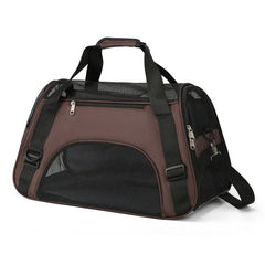 Cat Dog Carrier Soft-Sided Pet Travel Carrier Breathable Mesh Small Dog Cat Outdoor Tent Carrier Outgoing Pets Handbag
