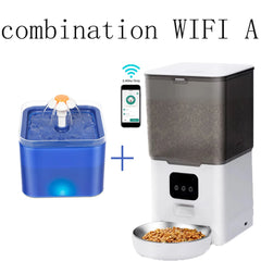 6L Dog Automatic Feeder Transparent Pet Smart Feeder 2L Cats Dispenser Feeding Bowl Remote Tuya WIFI Control Dry Food Pet Feeder