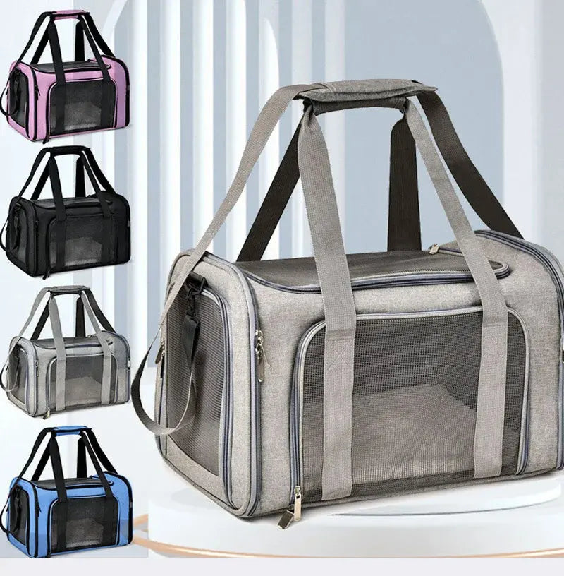 Soft Carrier Side Backpack Pet Dog Travel Bags