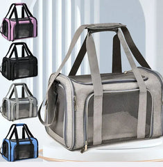 Dog Cat Carrier Bag Soft Carrier Side Backpack Pet Dog Travel Bags Airline Approved Transport for Small Dogs Cats Outgoing
