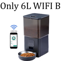 6L Dog Automatic Feeder Transparent Pet Smart Feeder 2L Cats Dispenser Feeding Bowl Remote Tuya WIFI Control Dry Food Pet Feeder