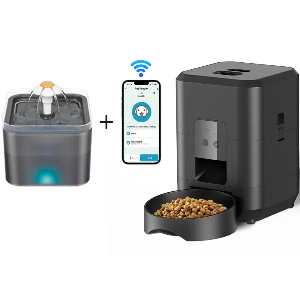 3.5L Automatic Pet Feeder WiFi APP Smart Timed Dosing Feeder
