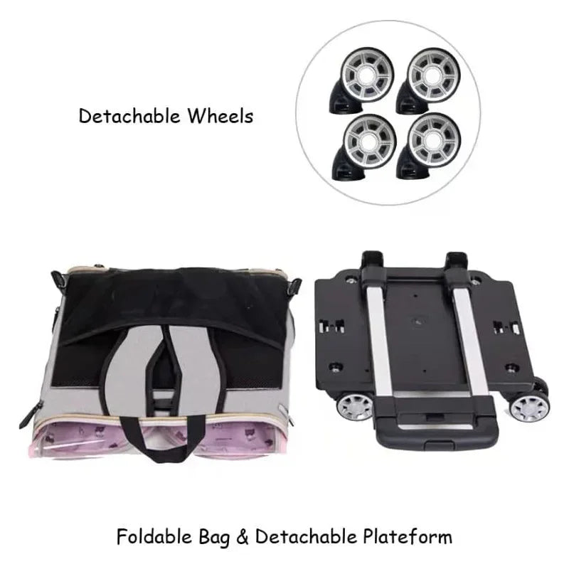 Portable Pet Cart Travel Transport Bag