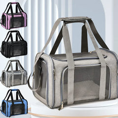 Dog Cat Carrier Bag Soft Carrier Side Backpack Pet Dog Travel Bags Airline Approved Transport for Small Dogs Cats Outgoing