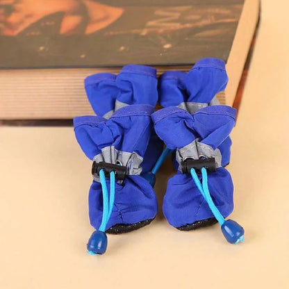 4pcs/set Waterproof Pet Dog Shoes