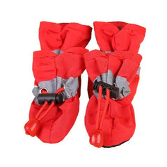 4pcs/set Waterproof Pet Dog Shoes Chihuahua Anti-slip Rain Boots Footwear For Small Cats Dogs Puppy Booties