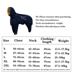Waterproof Dog Raincoat Jumpsuit For Medium Large Dogs Rain Coat Outdoor Pet Clothes Puppy Doberman Labrador Husky Jacket