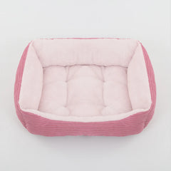 Bed for Dog Cat Pet Square Plush Kennel Medium Small Dog Sofa Bed Cushion Pet Calming Dog Bed House Pet Supplies Accessories