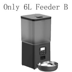6L Dog Automatic Feeder Transparent Pet Smart Feeder 2L Cats Dispenser Feeding Bowl Remote Tuya WIFI Control Dry Food Pet Feeder