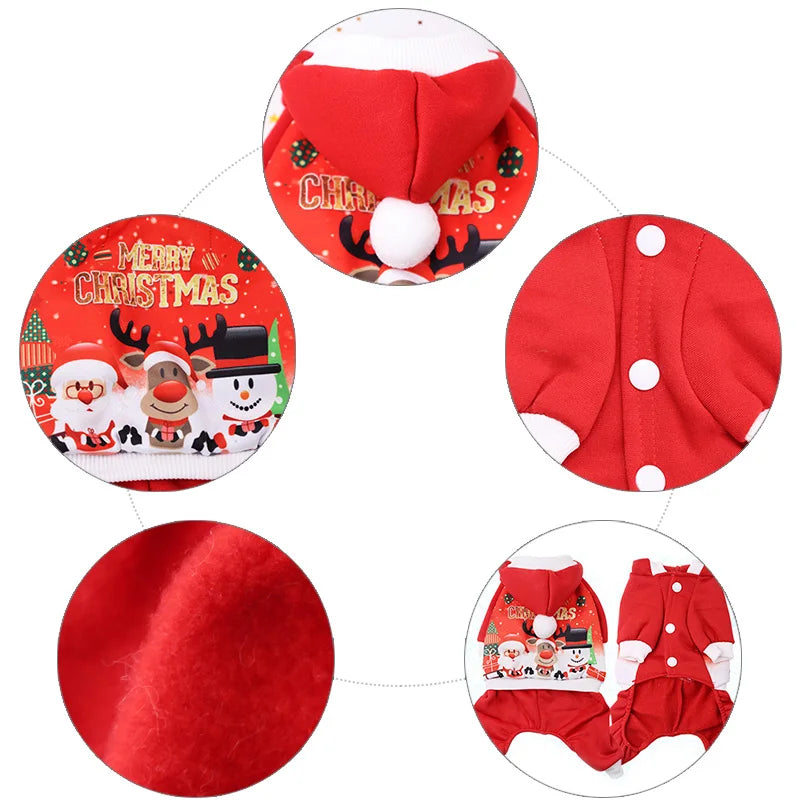 Christmas Dog Clothes Winter Pet Clothes